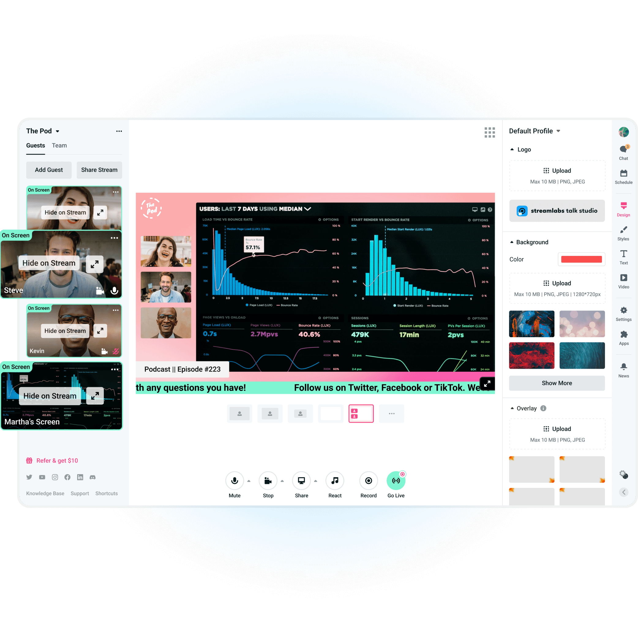 Best Free Web Based Live Streaming App Streamlabs Talk Studio Best Free Web Based Live Streaming App Streamlabs Talk Studio